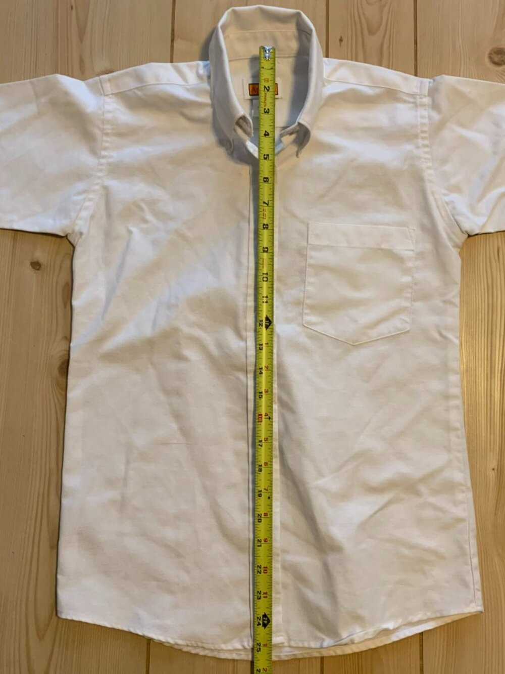 Vintage 90s School Apparel White Button-Down Long Sleeve Shirt Uniform Size 14 - Picture 4 of 5